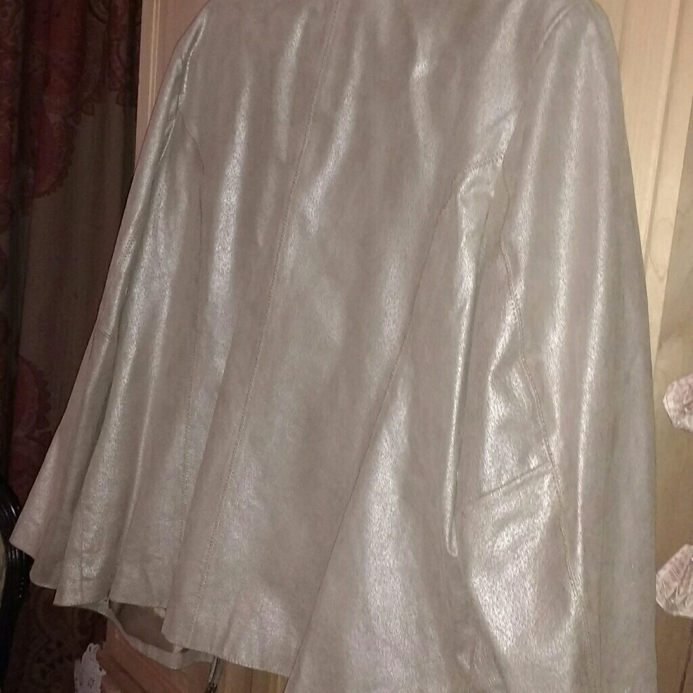 Dialogue leather jacket 2x twinkly silver gold